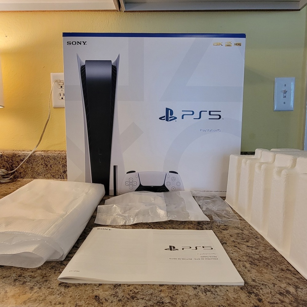 EMPTY Sony PlayStation 5 PS5 Disc Edition BOX ONLY CFI-1215A 825GB One Insert